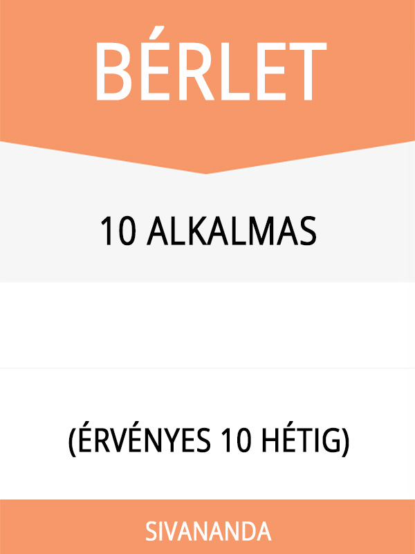 10 ALKALMAS BÉRLET (ÉRVÉNYES 10 HÉTIG)